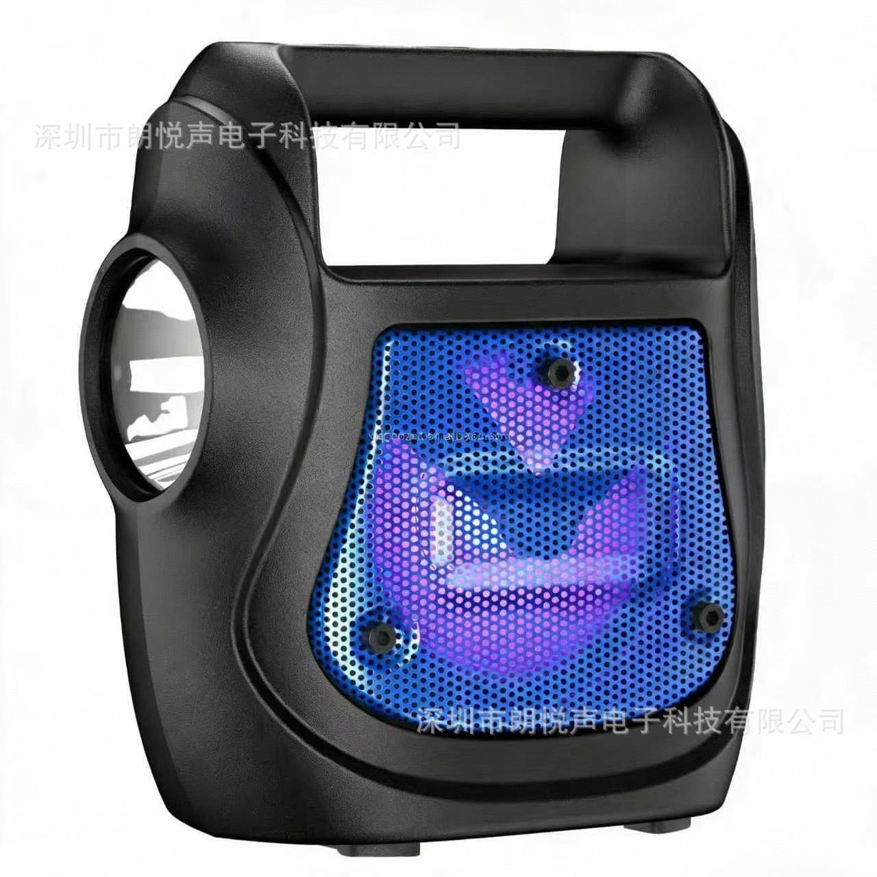 Bluetooth Radio 3-Inch Portable Speaker with Emergency Flashlight Outdoor Speaker Amplifier All-in-One Outdoor Speaker