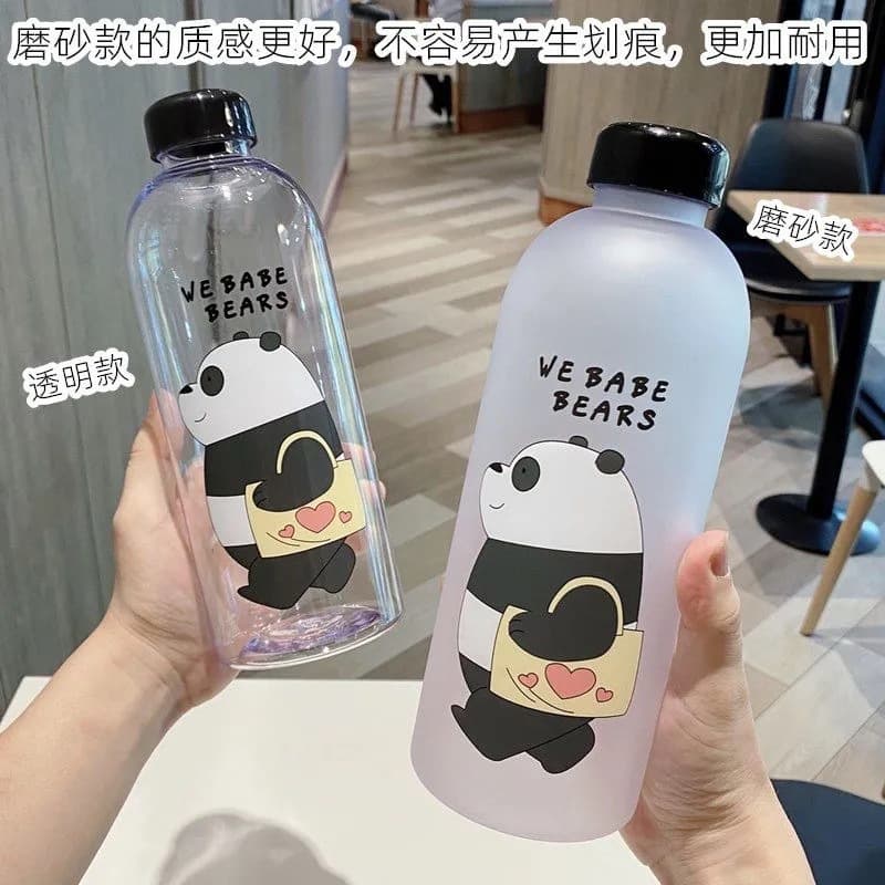 Korean PongDang Water Cartoon Large Capacity Plastic Cup Flower Tea Cup Big Fat Small Fat Cup Plastic Cup