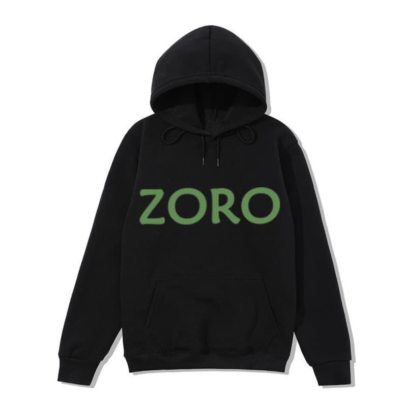 Foreign trade men's and women's sweatshirts, trendy sweatshirts, men's zoro street hooded sweatshirts, men's and women's velvet casual loose jackets