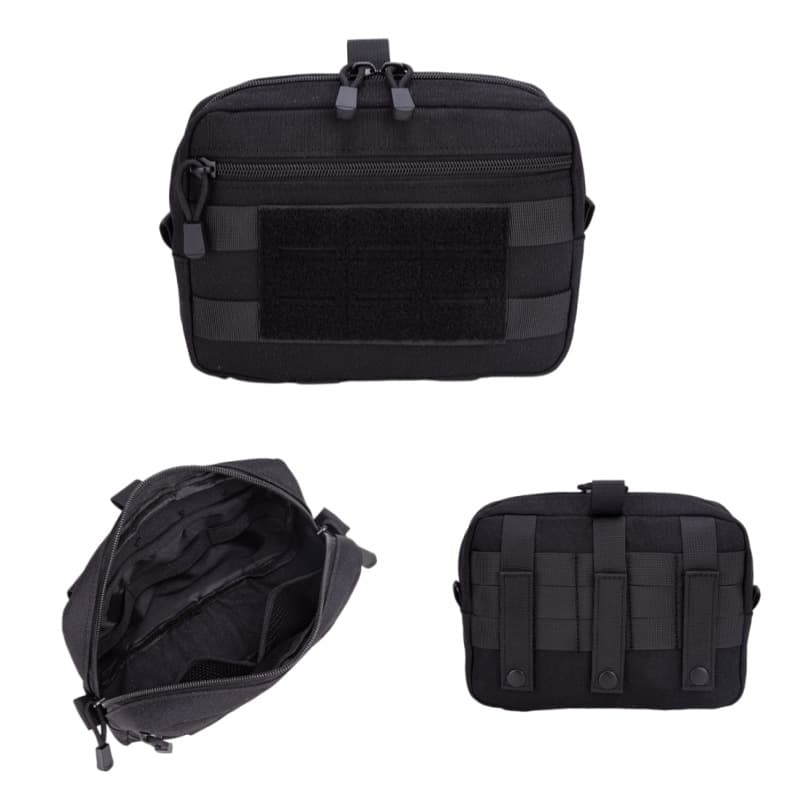 Laser-Cut Outdoor Emergency Medical Kit, Multi-Functional MOLLE External Attachment Storage Waist Bag, Sports Tactical Bag
