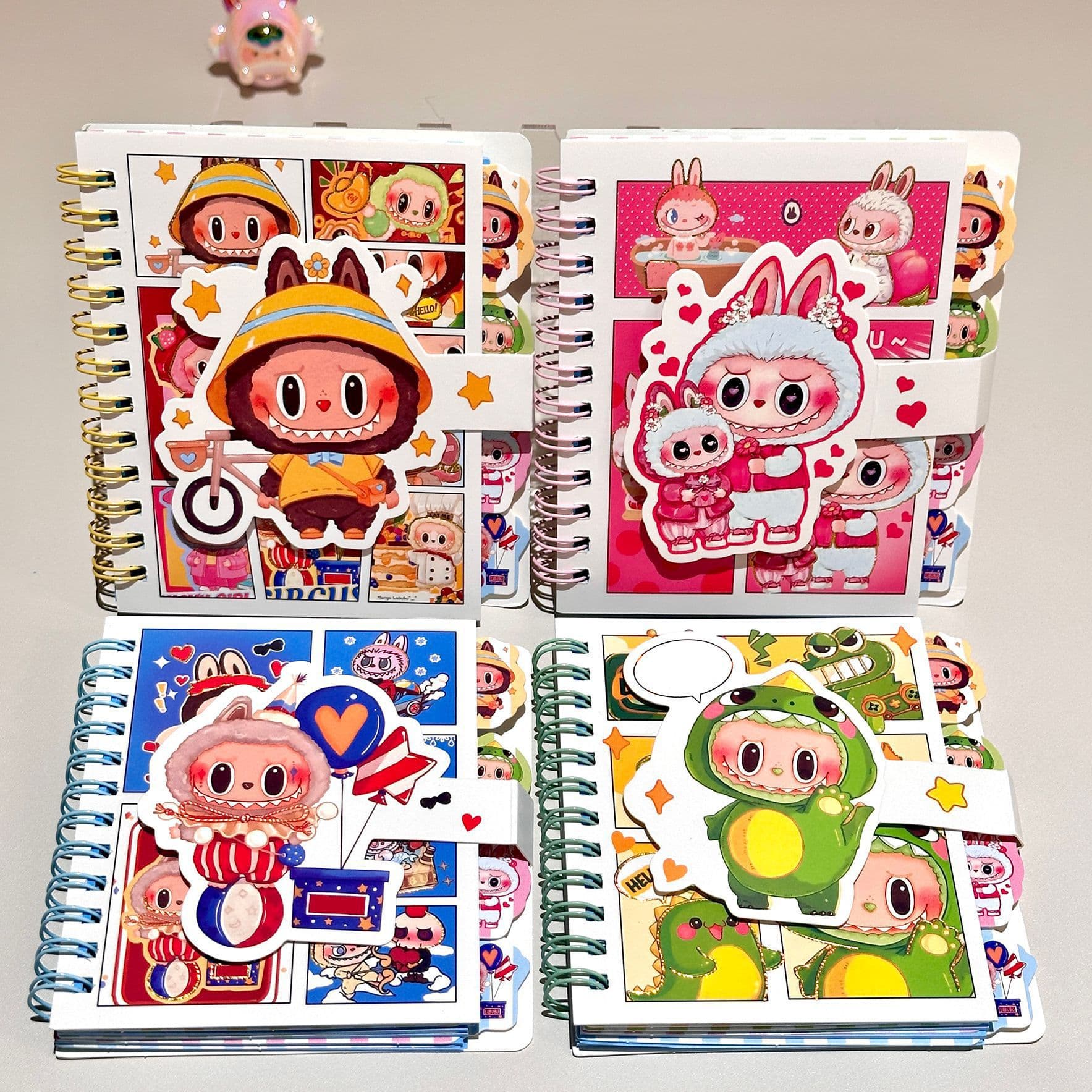 The new LABUBU A7 coil notebook cartoon high-value LABUBU separate page notebook note pad note-taking account book