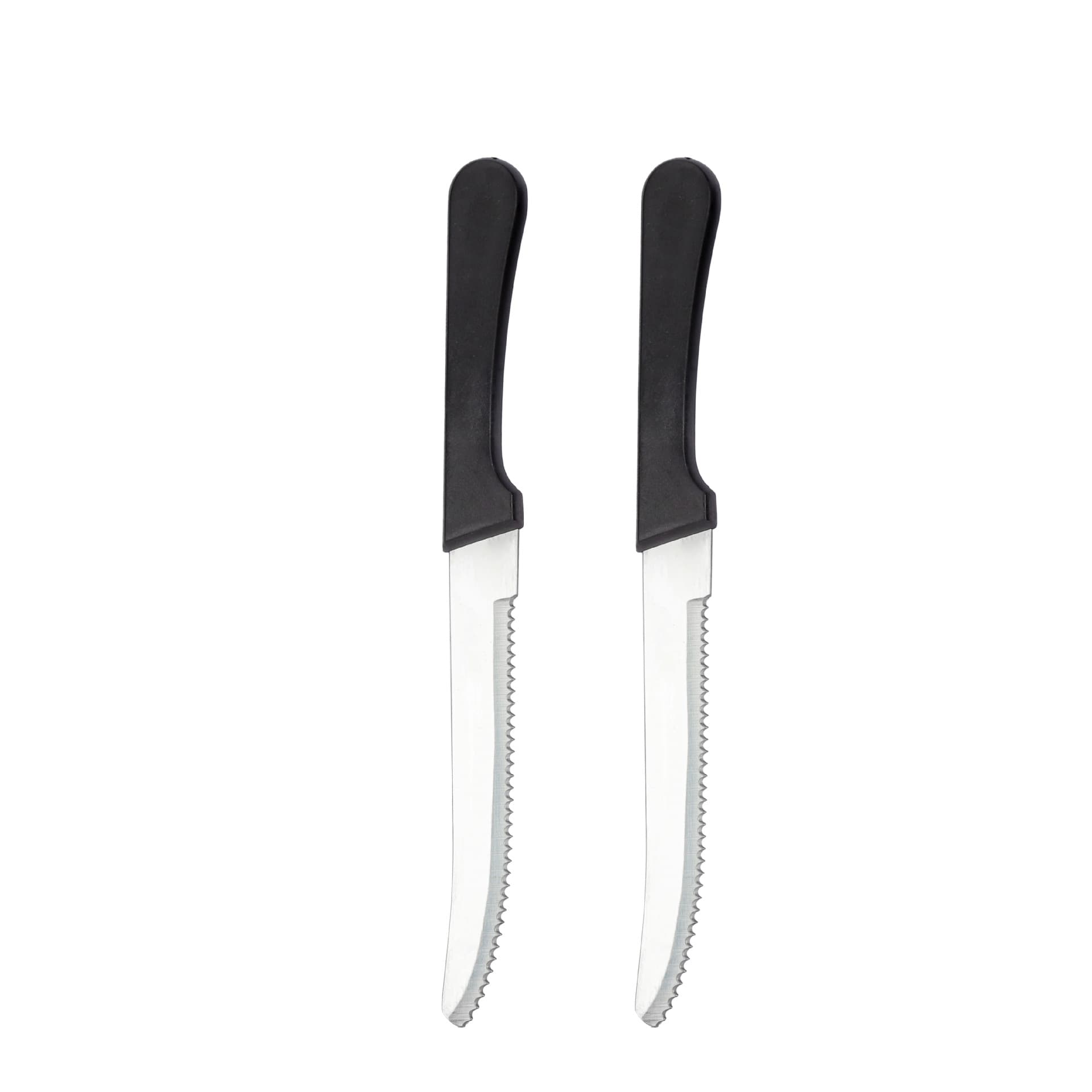 Plastic Handle Wood Handle Round-Tip Stainless Steel Table Knife: Home Use Steak Western Cutlery Serrated Small Knife Fruit Cutter