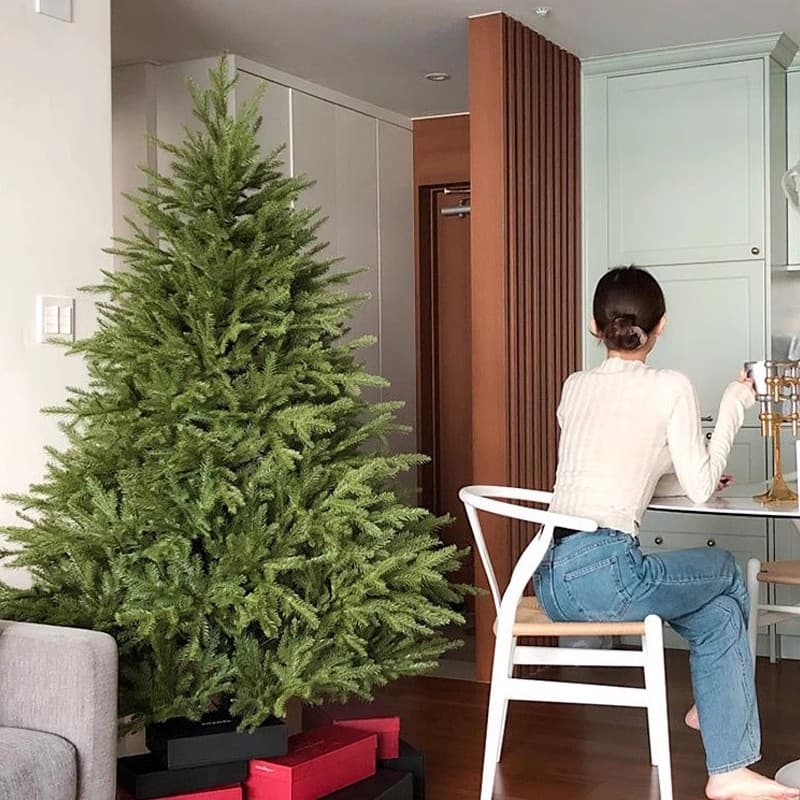 Large Artificial Christmas Tree for Home Decoration, Ins Style DIY Ornament, 2025 New Set