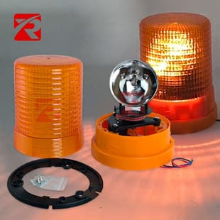 Rotating Halogen Light Screw Mount Roadblock Roof Rotating Light Agricultural Warning Light