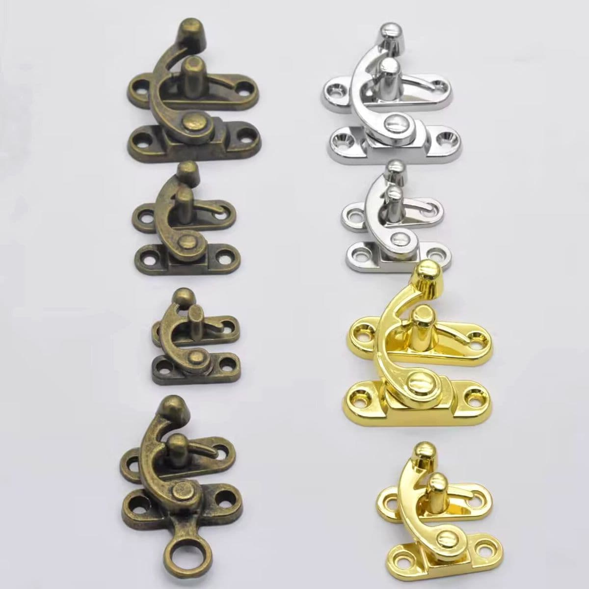 Die-cast Horn Lock Packaging Box 28*33 Zinc Alloy Horn Buckle Custom Gift Box Buckle, Apparel Strap Loop Antique Lock