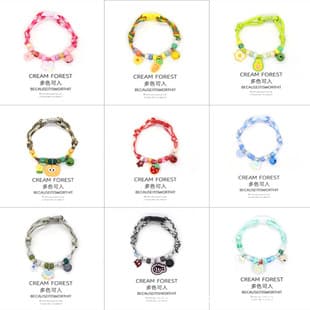 Cat and Dog Collar Necklace Bell Cute Paw Print Simple Bell Colorful Adjustable Collar