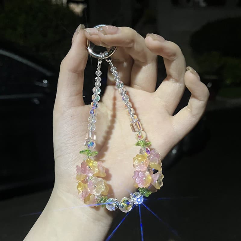 [Designer Style] Girls' Skirt Phone Strap Women's Handheld Ins Wrist Strap Handmade Chain Lanyard Charm