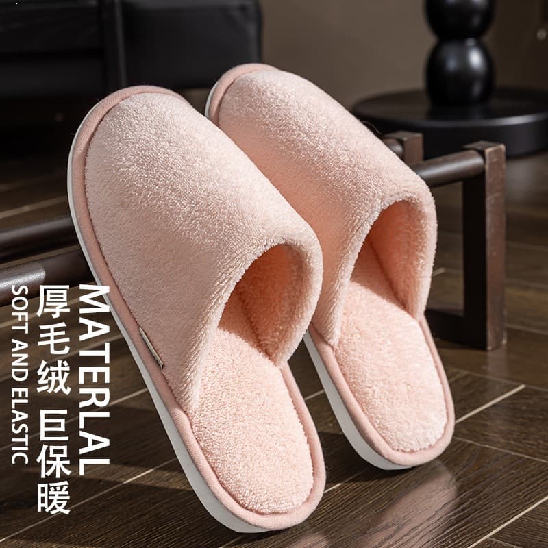 2026 New Cotton Slippers, Non-Slip, Warm, Men's Indoor Home Slippers, Couple Slippers, Women's Home Cozy Warm Slippers