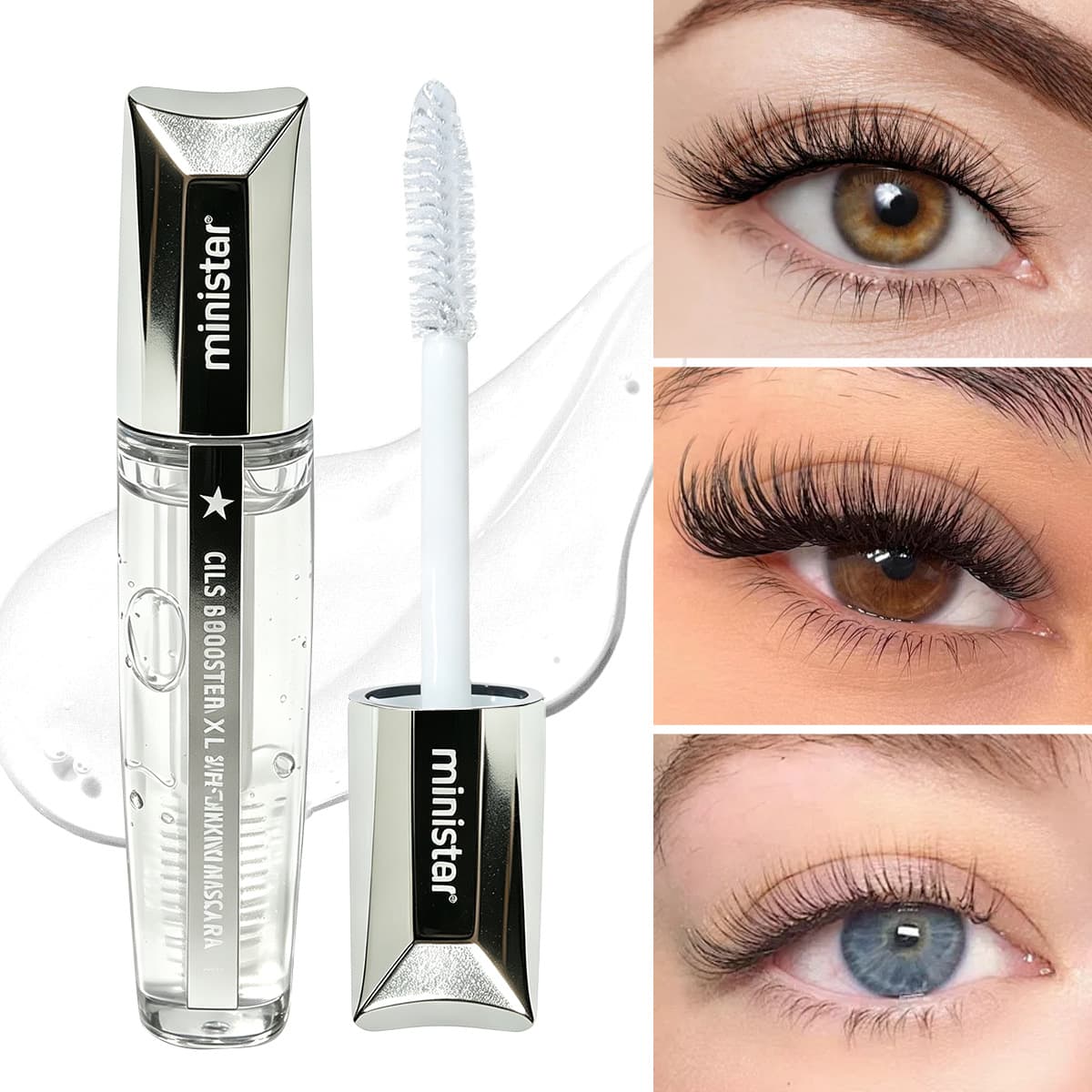 Cross-border export bestseller transparent mascara primer, long-lasting setting waterproof volumizing non-smudge lengthening mascara