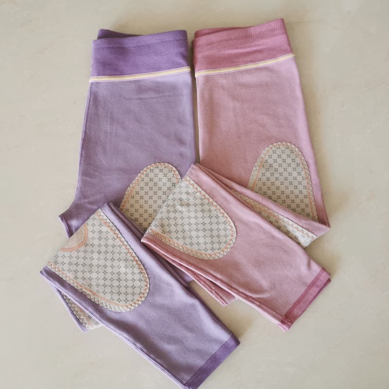 2025 women's warm pants temperature-changing extra-large size fleece-lined thickened knee-protection autumn and winter warm autumn pants high elastic slim.