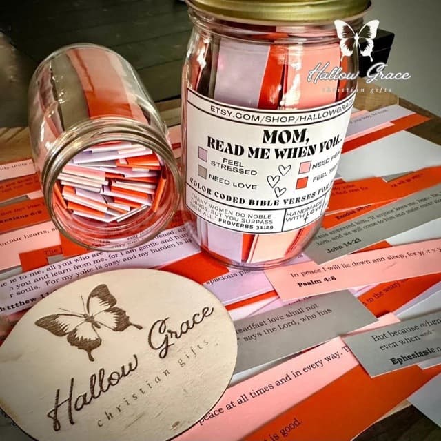 New Bestseller Mom Read Me When Jar - Mom Read to Me Jar with Inspirational Verses