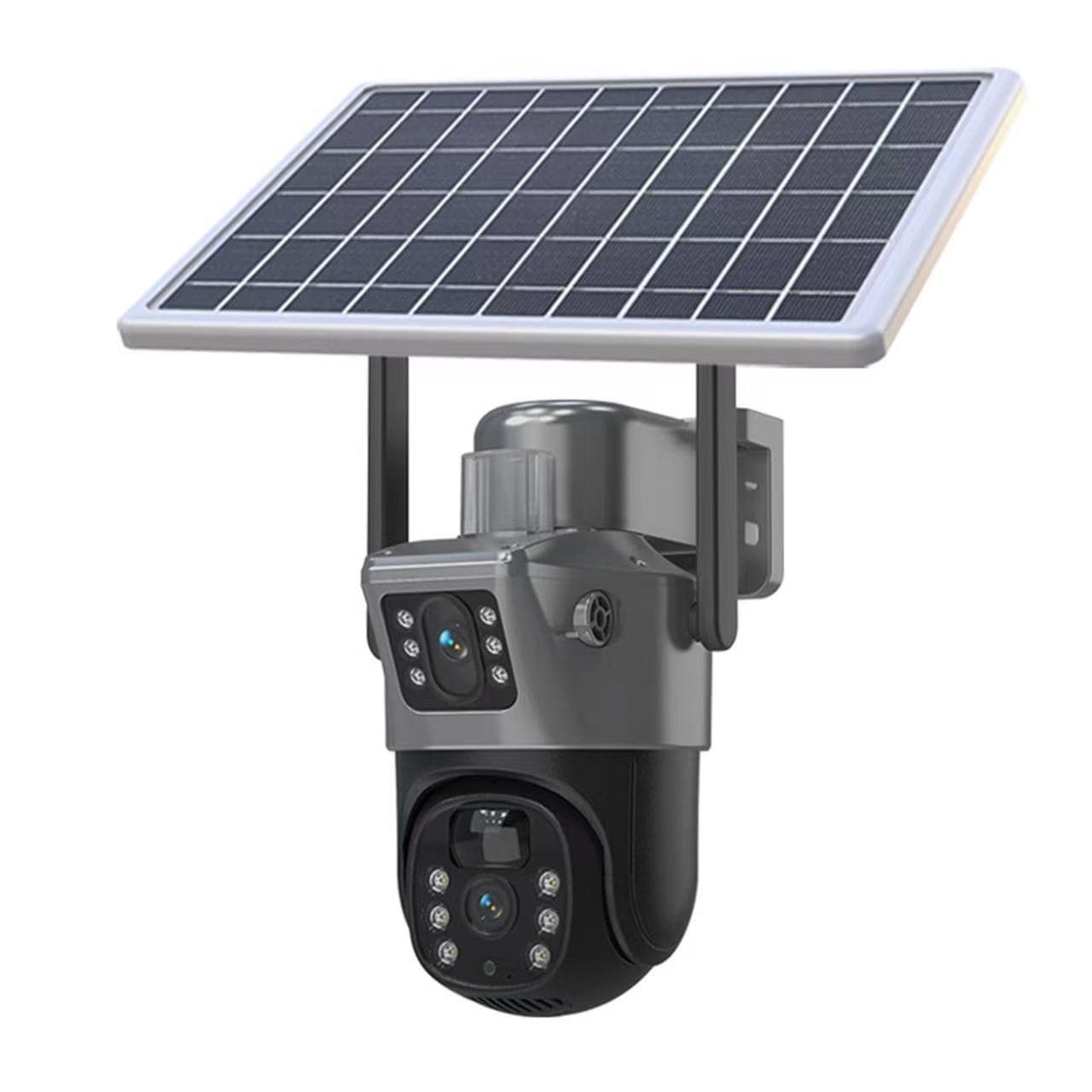 V380 Solar-Powered Monitor, Remote Control via Mobile Phone, Outdoor Waterproof, High-Definition Night Vision, Home Use, 4G Battery Camera