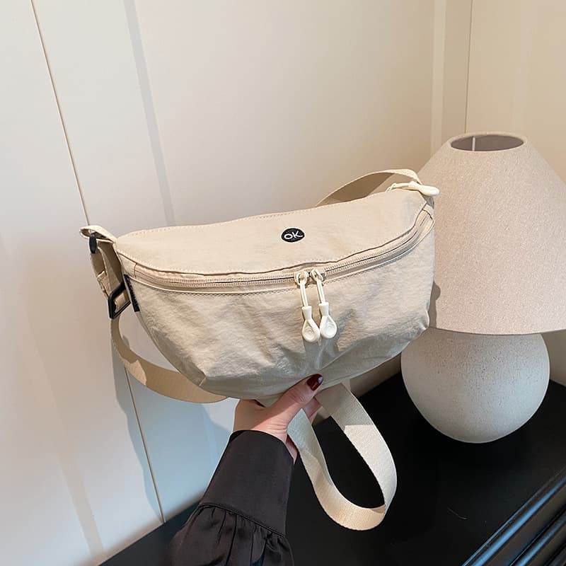 Cross-border Niche Cloth Bag Small Bag Women 2025 New Style Korean Crossbody Bag Fashion Shoulder Bag Dumpling Bag