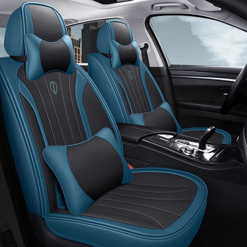 Cross-border Full Leather Car Seat Cover Full Wrap Fixed Lumbar Support Breathable Wear-resistant Auto Seat Cushion Factory Direct
