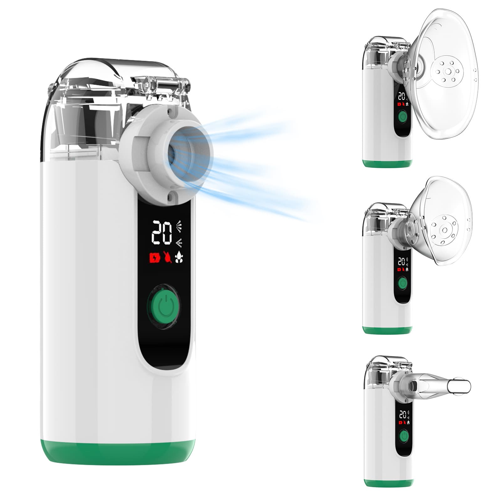 Fudikang New Smart Digital Display Portable Nebulizer for Home and Children with Timer Function