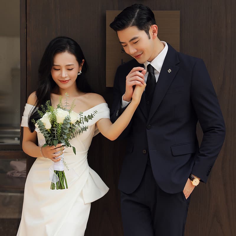 Free Shipping for Plus-Size Suits, Groom's Wedding Suit, Business Slim-Fit Plus-Size Autumn and Winter Men's Suit Three-Piece Set