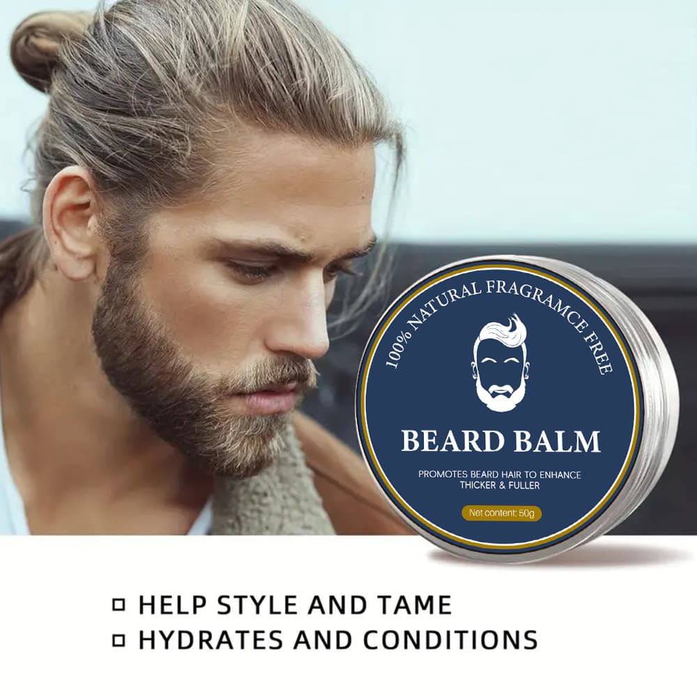 Cross-border Trade Beard Balm, Men's No-Rinse Beard Oil, Conditioner, Beard Styling Wax, Beard Cream
