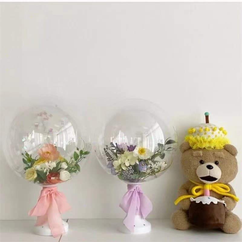 Bubble Ball Holder Balloon Stand Balloon Base Bubble Ball Table Float Balloon Pole Party Decoration Support