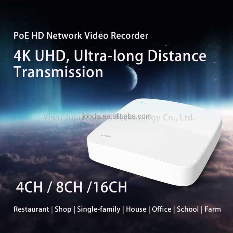Tenda NVR N6P 4/8/16 Channel PoE HD Network Video Recorder