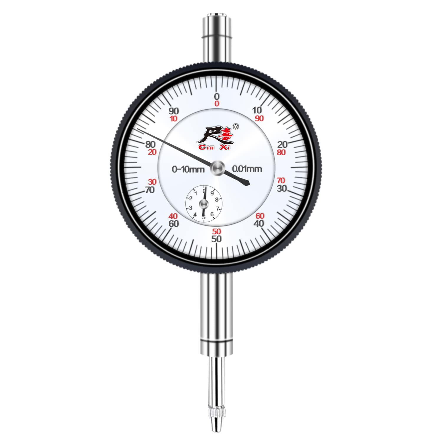 Pointer type dial indicator 0-10mm Chixi brand inner diameter meter head inner diameter cylinder meter head universal meter base meter head
