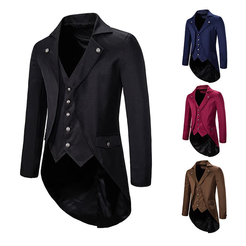 2026 Silk Drawing European and American Men's Autumn and Winter Evening Dress Tuxedo Men's Lapel Suit F01 Wholesale