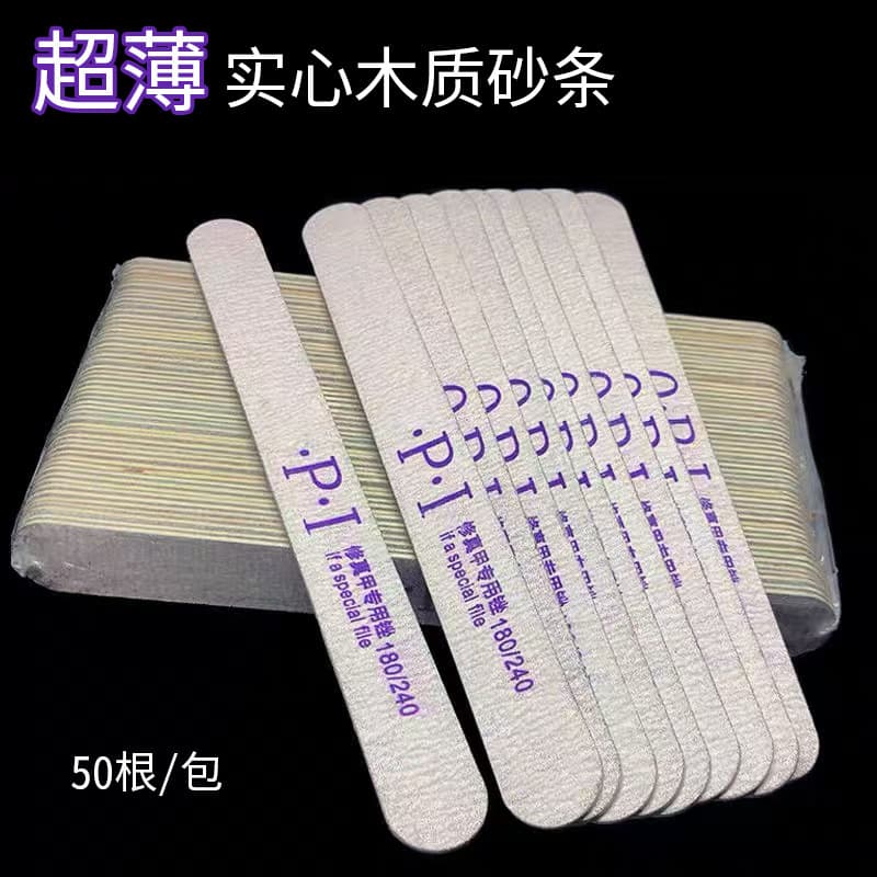 Wholesale nail polishing veneer file 180/240 straight nail file stamping strip sanding tool manicure file frosted
