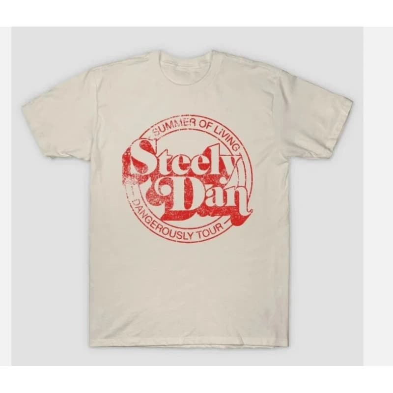 【Cross-border EU Size】Women Men Retro Grunge-Style Steely Dan T-Shirt
