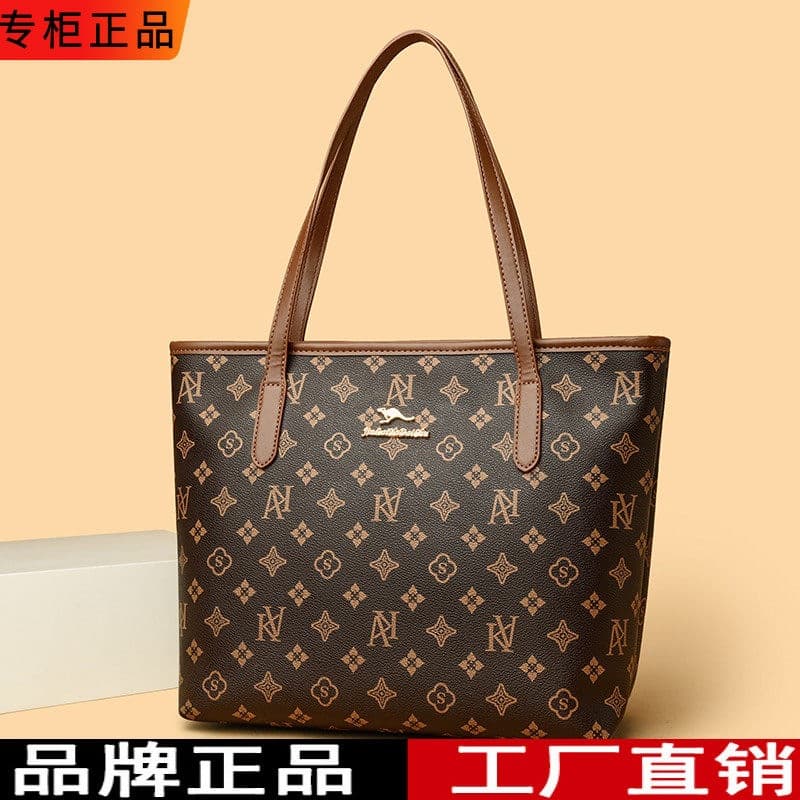 Brand genuine soft leather women's bag 2025 new soft leather single shoulder crossbody bag mother-in-law bag large capacity tote bag