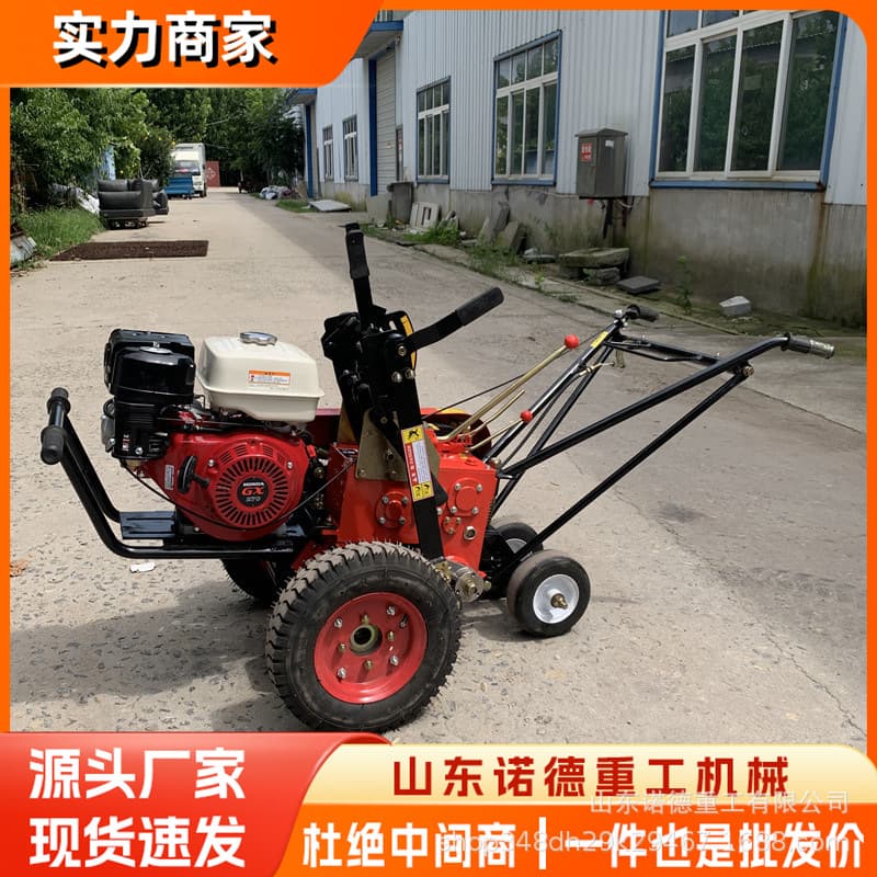 Fully automatic lawn transplanter, small hand-held follow-up lawn mower, gasoline-powered lawn stripper