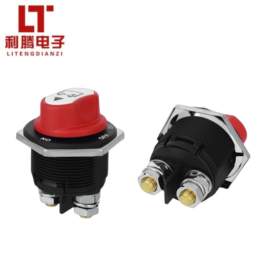 Factory direct sales of 50/100/200/300A car power cut-off switch, yacht/RV battery rotary switch.