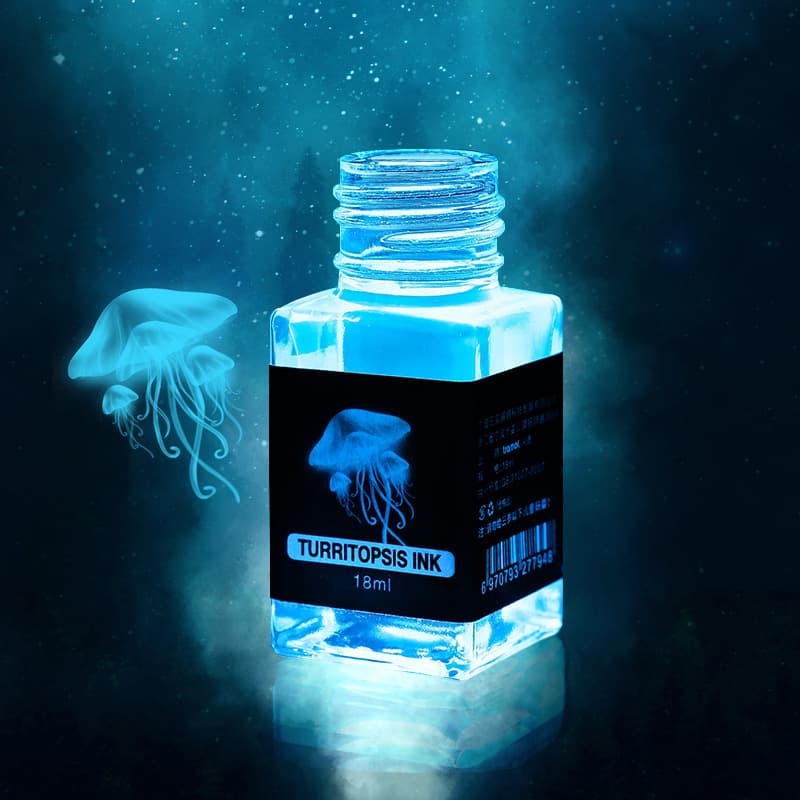 Tramol Ink Lighthouse invisible ink pen non-carbon colored ink glass pen dip pen luminous refillable ink