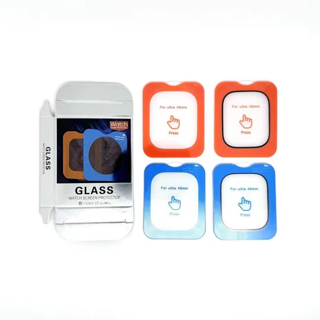 Compatible with Apple Watch Ultra 1/2 49mm tempered glass screen protector for instant application