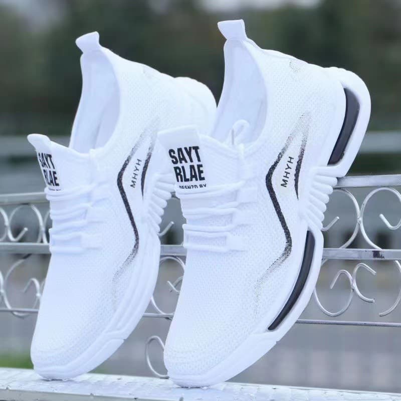 Men's sports mesh shoes, men's casual shoes, breathable running shoes, white shoes, wholesale wholesale summer breathable shoes