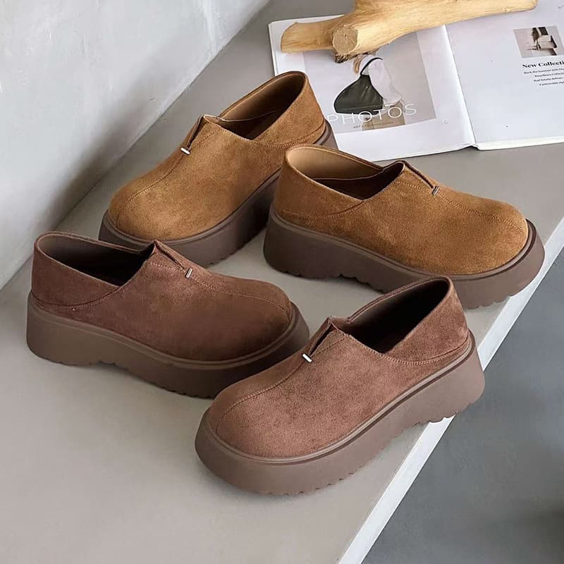 Women's Snow Boots 2026 Autumn and Winter New Style Fleece-Lined Short Plush Shoes Thick-Soled Cotton Shoes Warm Martin Boots for Women