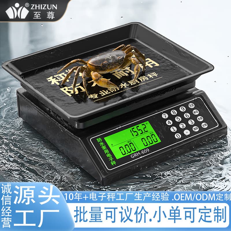 Waterproof Electronic Price Computing Scale, Small Commercial Precision Weighing Scale for Gold, Jewelry, and Home Use