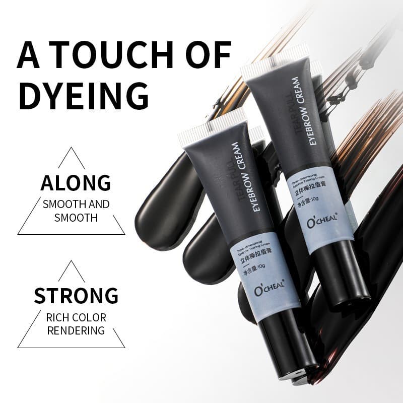 Cross-border OCHEAL 3D Peel-Off Eyebrow Gel, Quick Eyebrow Dyeing Cream, Easy to Color, Waterproof, Long-Lasting, No Makeup Removal Required