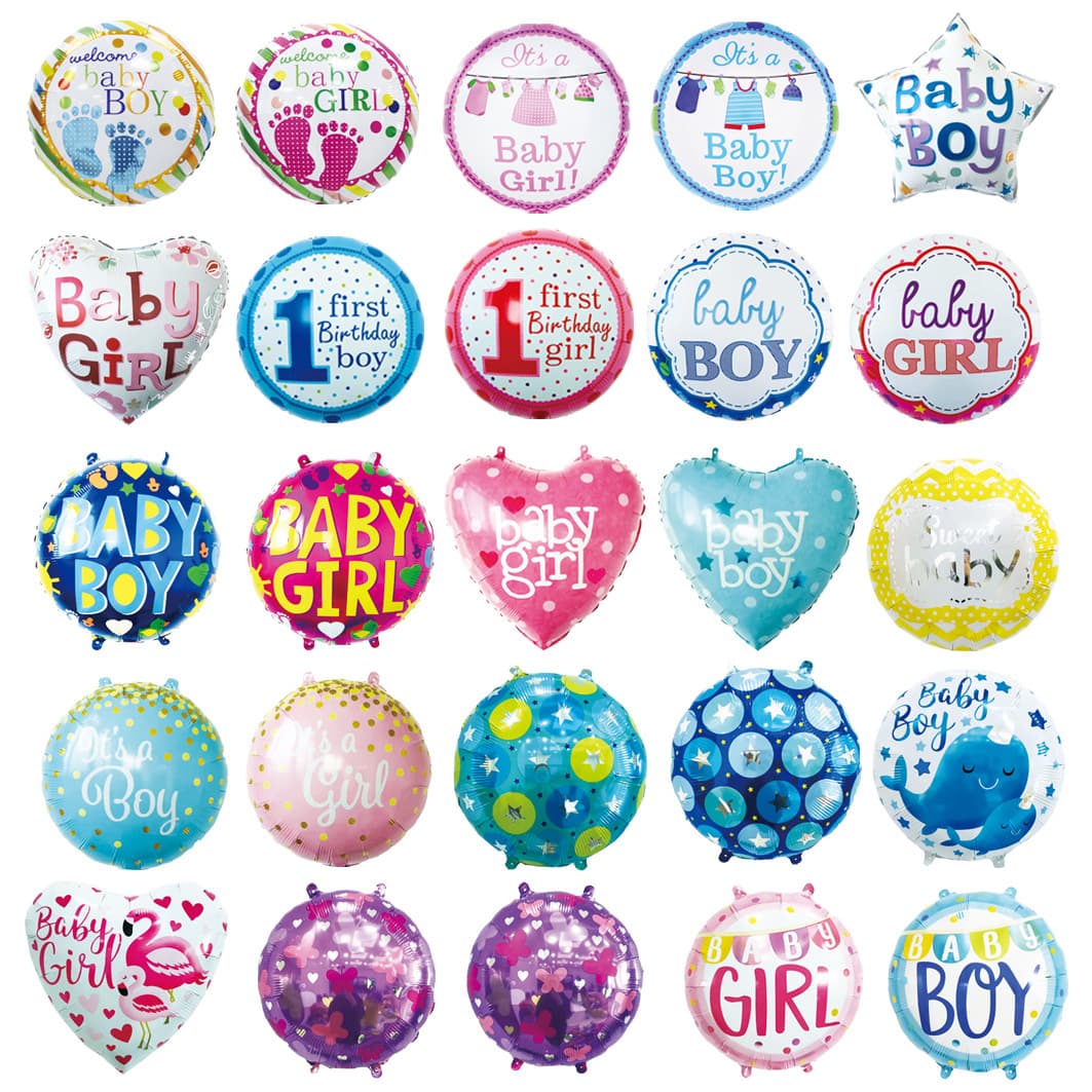 18 inch boy girl baby aluminum foil balloon for baby shower birthday party decoration