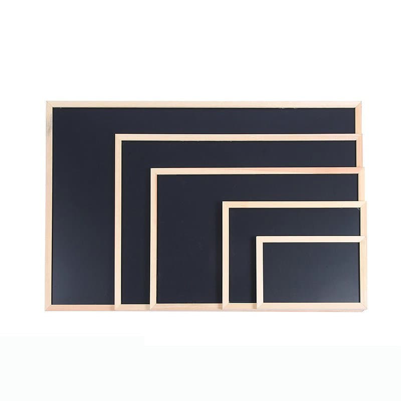 Wall-Mounted Wooden Frame Blackboard Non-Magnetic Hanging Home Use, Stall Commercial Advertising, Erasable Writing Board Message Small Blackboard