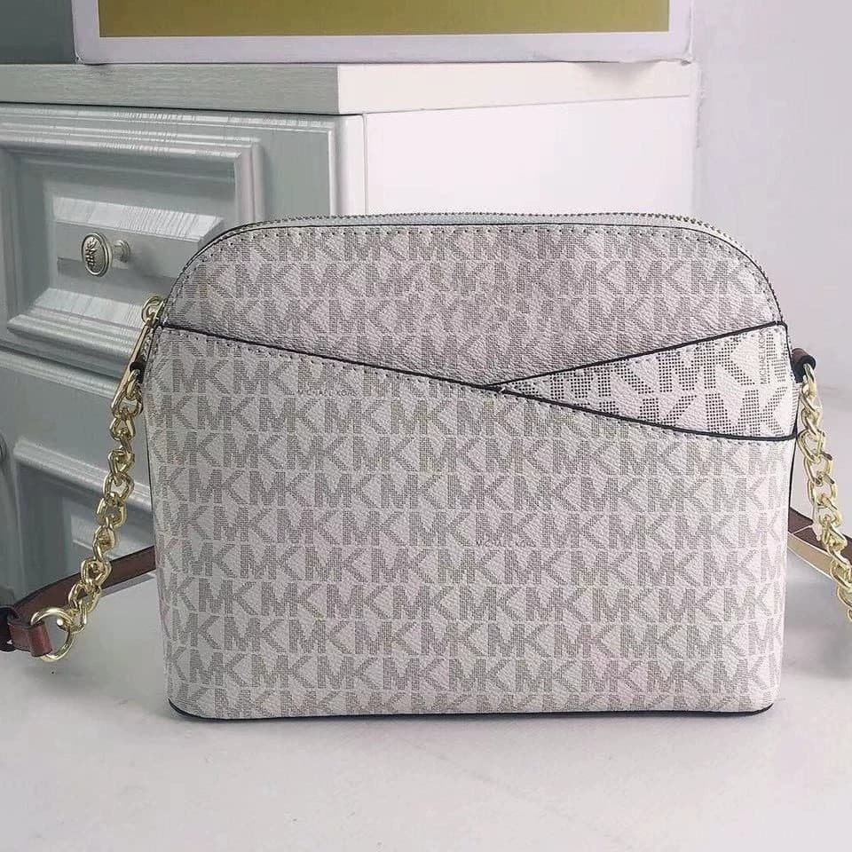 New MK Shell Bag Best-selling Classic Genuine Leather Small Square Bag Fashionable Crossbody Shoulder Bag for Women