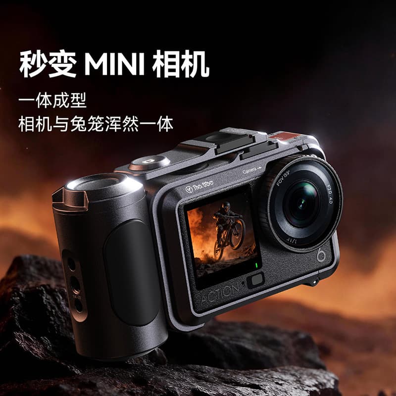 DJI Action 6 Action Camera Protective Case Accessories Metal Cage Street Photography Handle Kit Protection Expansion Frame