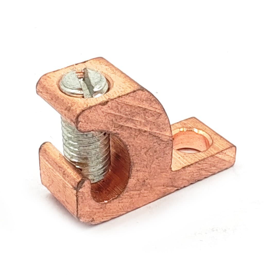 American Standard Copper Grounding Hook, Grounding Clamp, Copper Lay-In Lug Grounding Connector