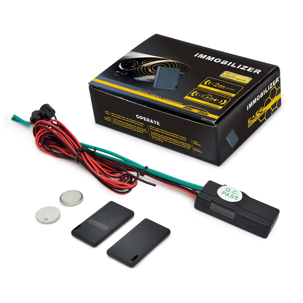 Car Anti-Hijack 2.4GHz Black DC12V Universal Car Security System Car Alarm
