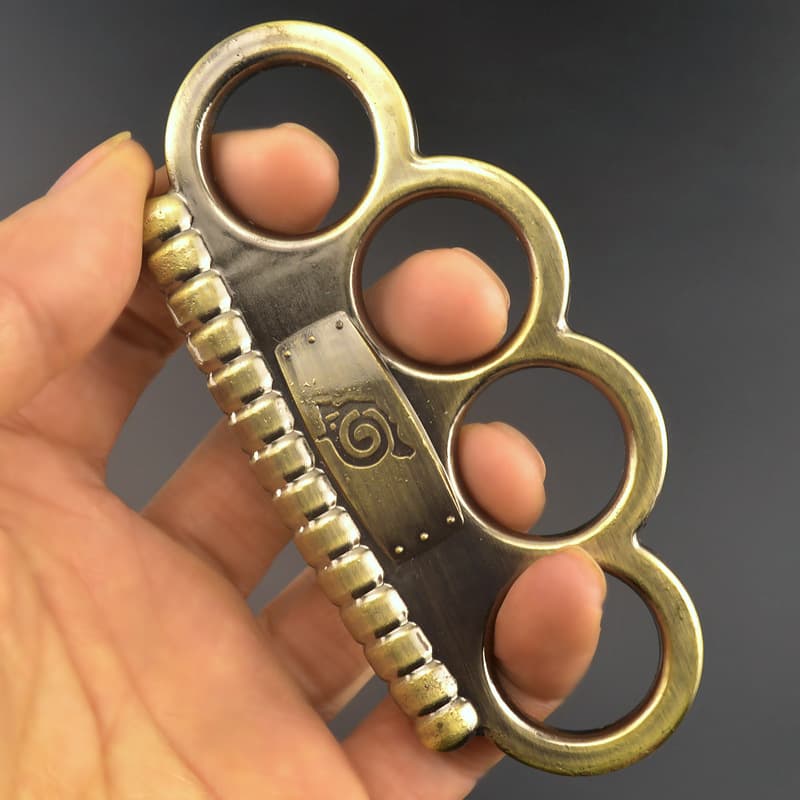 Mini Snail Style Training Four-Finger Knuckle Duster Outdoor Safety Hand Ring Four-Finger Knuckle Ring