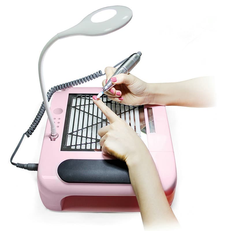 Japanese Manicure Grinder Vacuum Cleaner Baking Lamp Four-In-One Multi-Functional Nail Polisher with Hand Pillow Special Manicure Tool