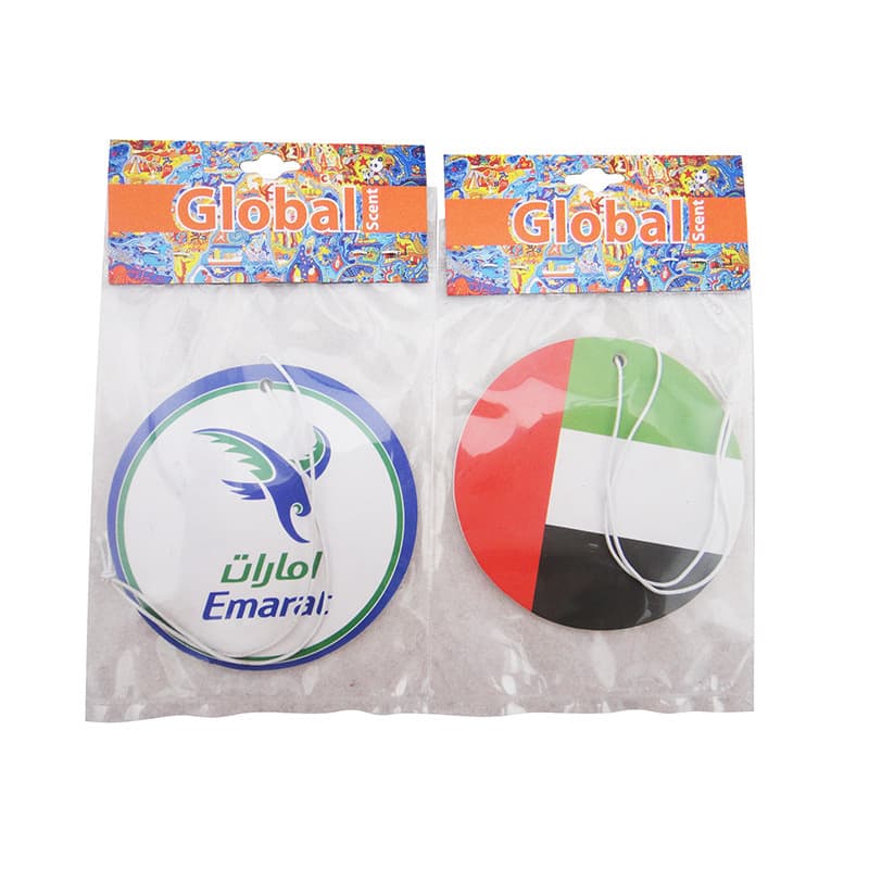 Holiday Promotion Gifts Indoor Air Freshener Absorbent Paper Scented Sheets Custom Order Card Head Car Fragrance Discs