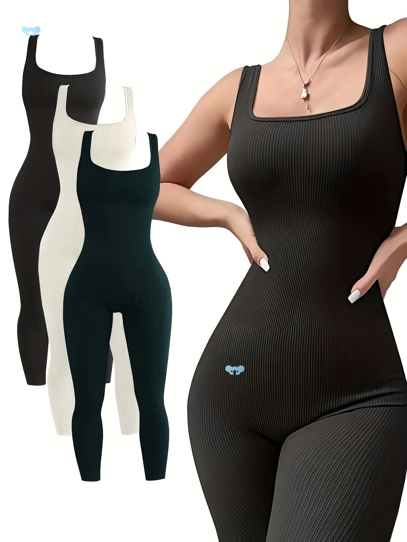[3pcs High Elastic Body Suit] European and American High