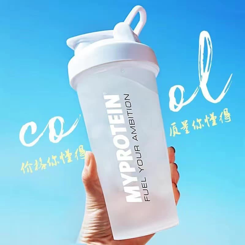 Food grade large capacity with scale pp material food grade high temperature resistant men's and women's water cup fitness protein powder shaker cup