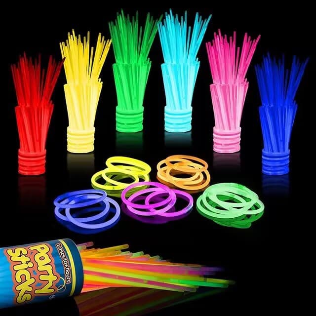 Disposable Multicolor Glow Sticks Bucket Pack Fluorescent Bracelets Concert Flash Light Dance Wholesale