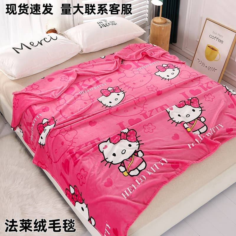 Foreign Trade Flannel Blanket, Cross-border Flannel Coral Fleece Autumn Winter Thick Office Rest Cover Blanket Gift Wholesale