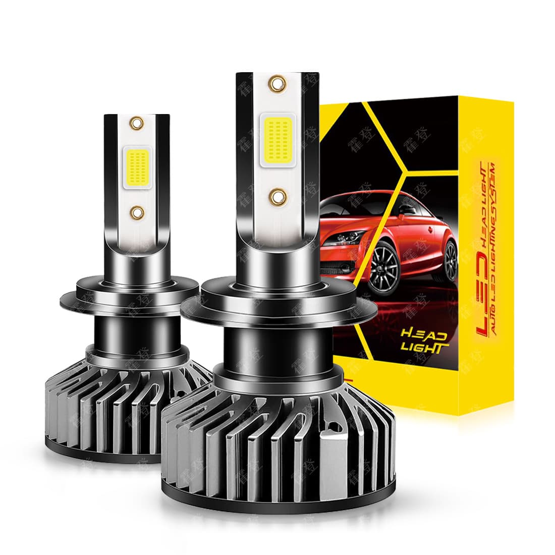 Factory wholesale high-brightness LED car headlight bulbs LED H7 H11 H4 9005 9012